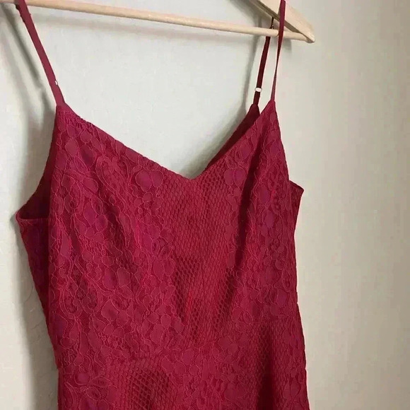 Adelyn Rae Red Lace Skater Dress Size Large - Picture 8 of 16